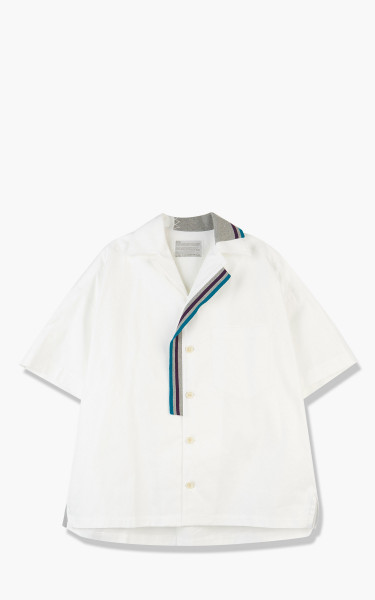 Kolor 22SCM-B06114 Stripe Shirt A-White