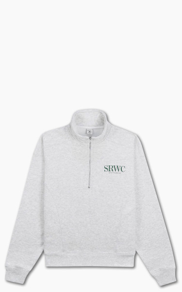 Sporty &amp; Rich Upper East Side Quarter Zip Heather Gray