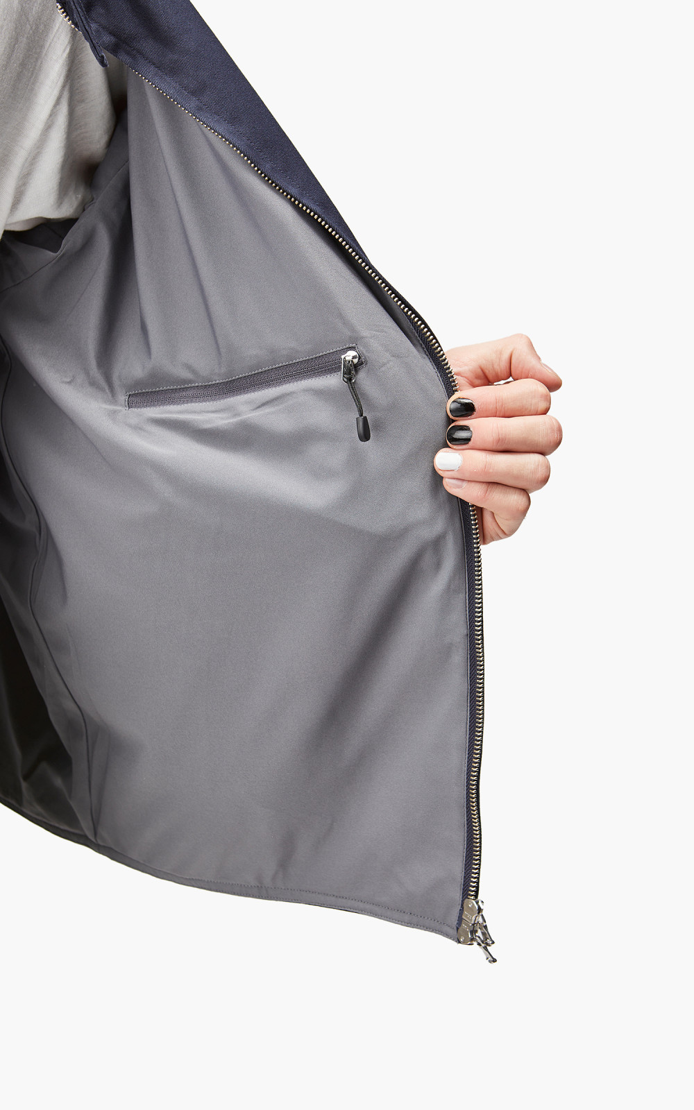 Nanamica GORE-TEX Infinium Chino Crew Jacket Navy | Cultizm