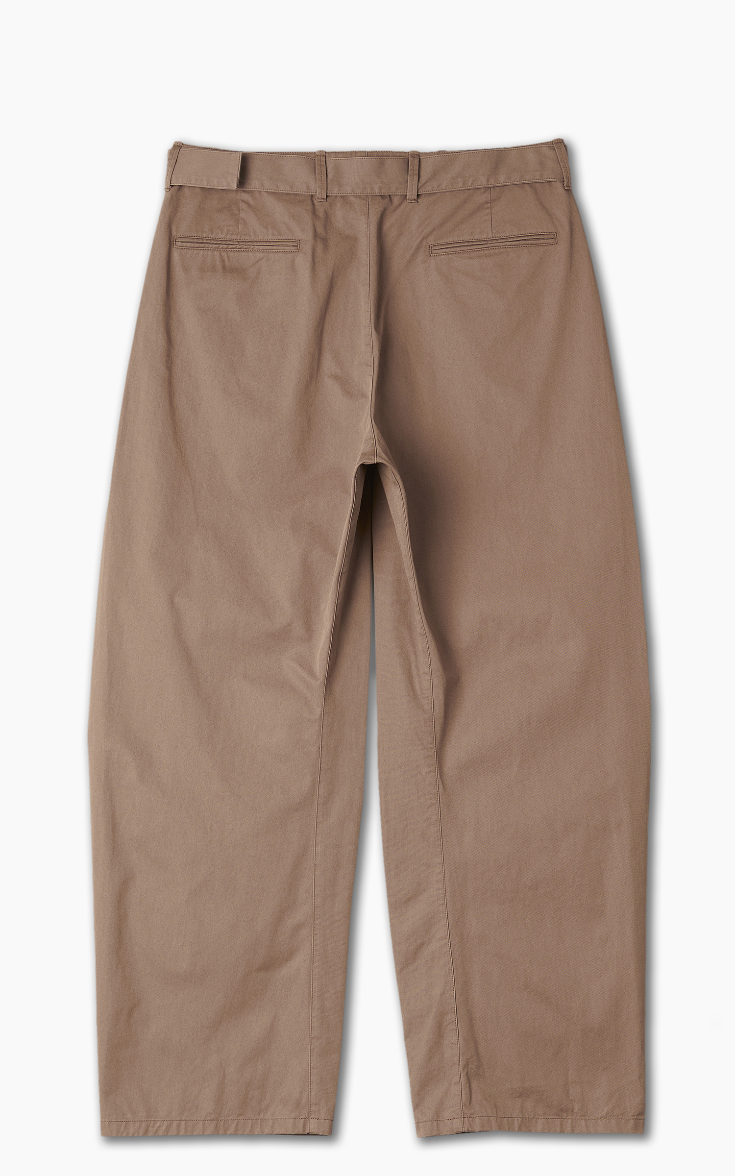 Lemaire Light Belted Twisted Pants Cub Brown | Cultizm