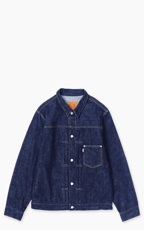 Omoto 3115 Type 1 Denim Jacket Selvedge Indigo 13.5oz