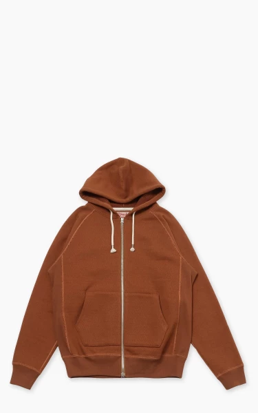 Wonder Looper Zip Hoodie Double Heavyweight French Terry Rust