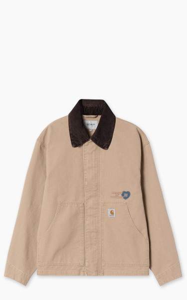 Carhartt WIP OG Arcan Graphic Jacket Dearborn Canvas Heavy Stone Wash Dusty H Brown/Tobacco
