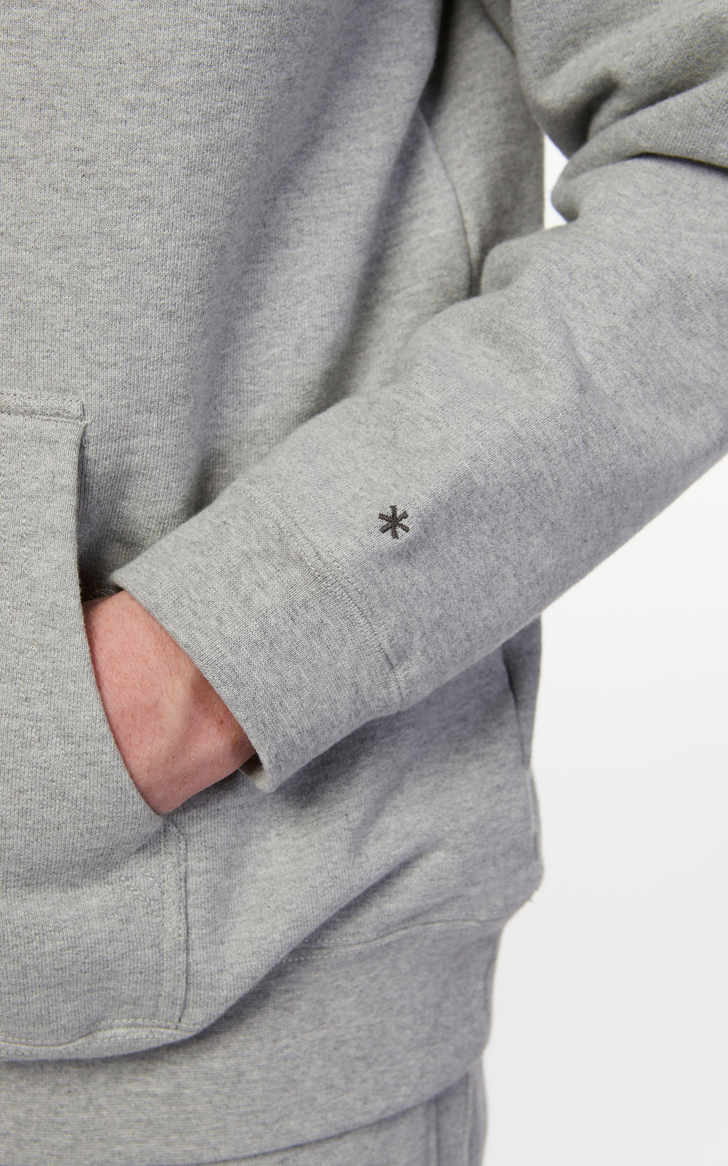 Snow Peak Recycled Cotton Pullover Hoodie Melange Grey | Cultizm