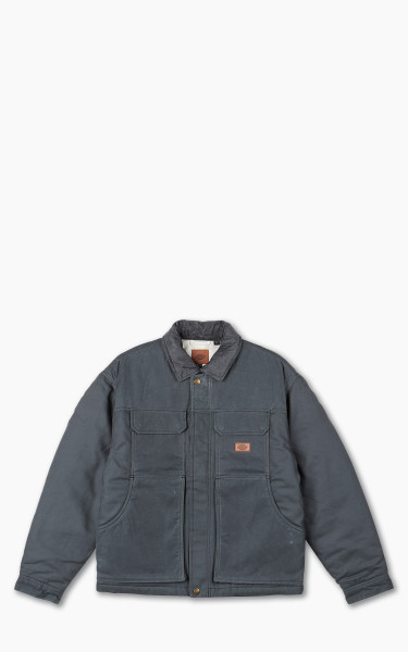 Dickies Lucas Waxed Pocket Front Jacket Charcoal Grey