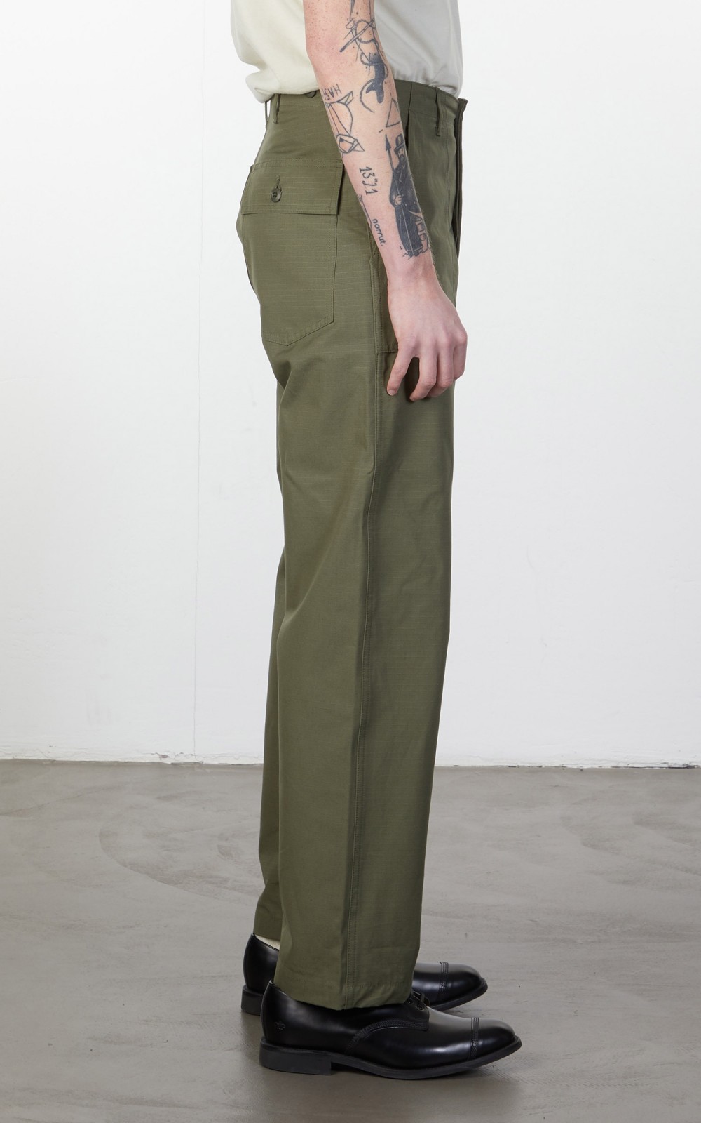 パンツ A Vontade Fatigue Trousers Army Ripstop Bricklayer - Fatigue Trousers -Army Ripstop-