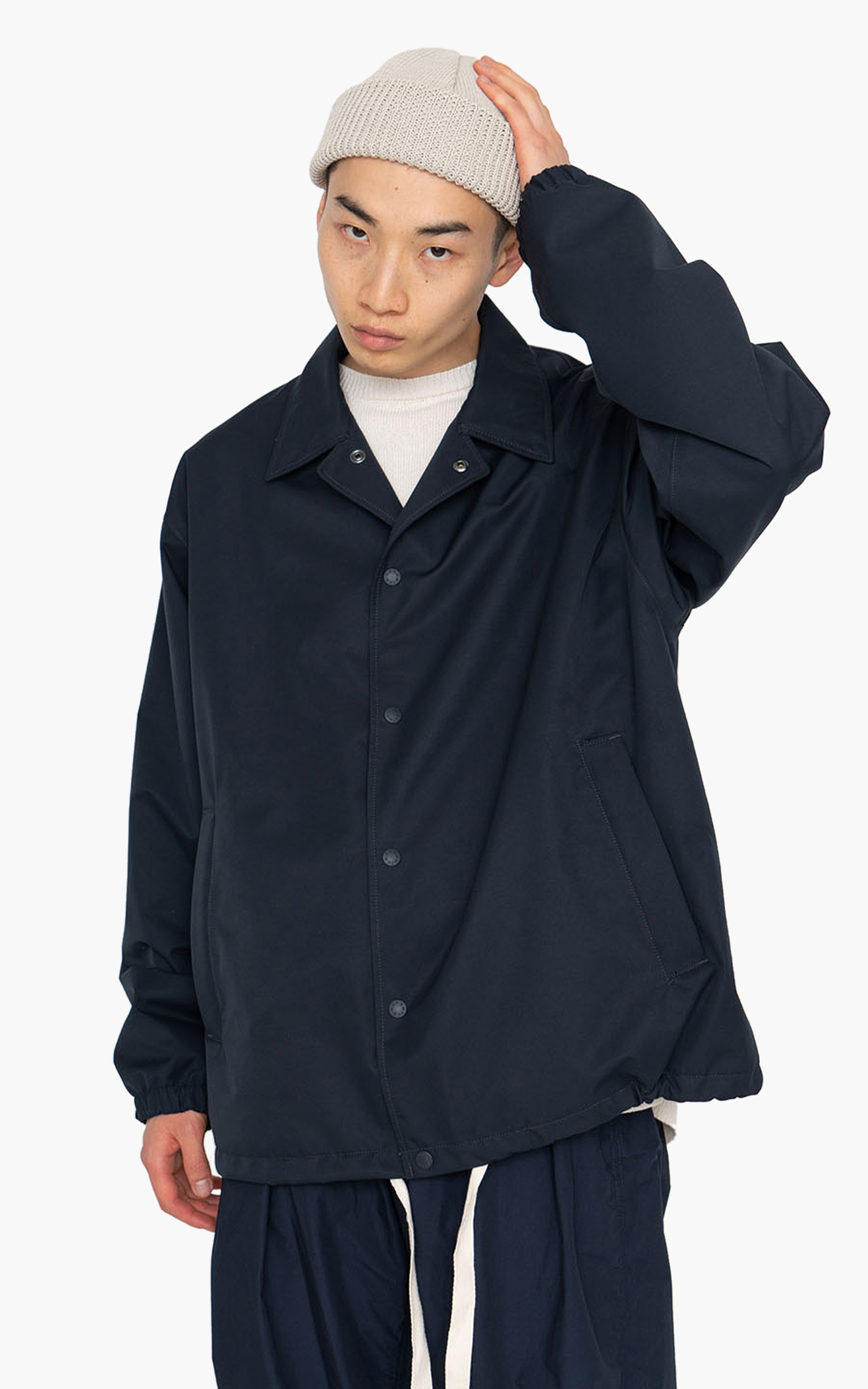 Nanamica 2L GORE-TEX Coach Jacket Navy | Cultizm