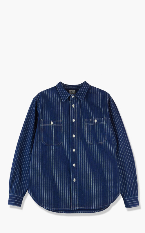 Benzak BWS-02 Utility Shirt Selvedge Canvas Wabash Indigo