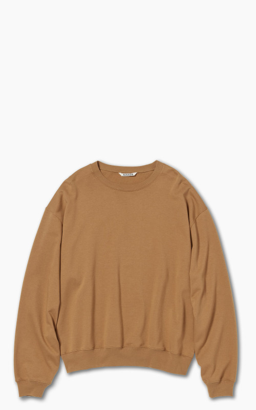 Auralee Super High Gauze Sweat Pullover Light Brown