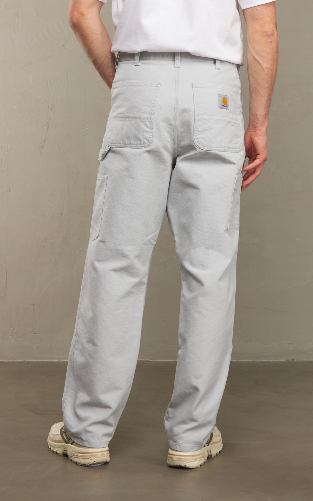 Carhartt WIP Double Knee Pant Dearborn Canvas Basalt Rinsed