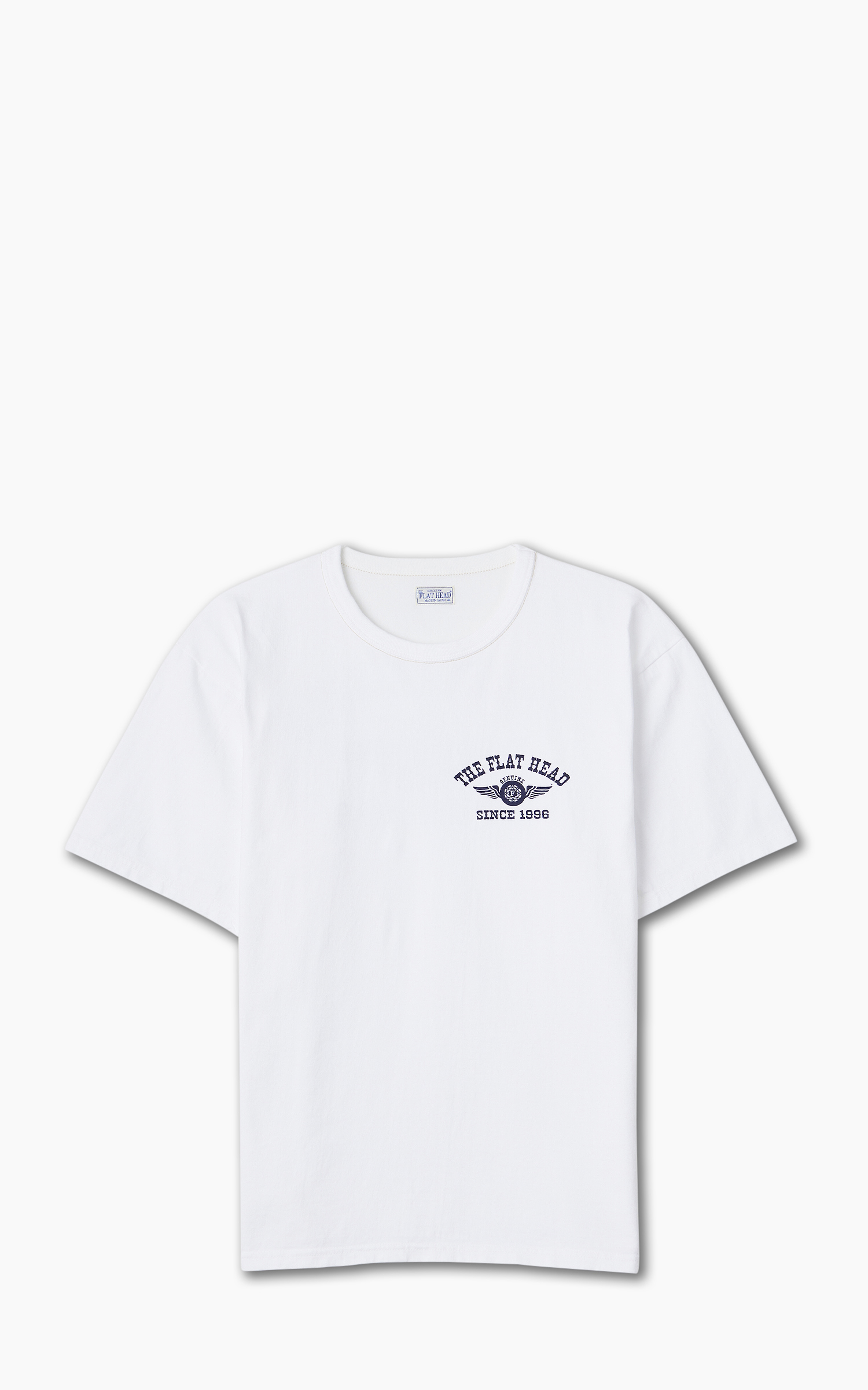 The Flat Head FN-THC-202 Flying Wheel T-Shirt White