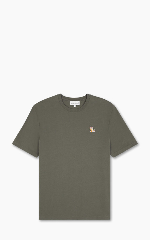 Maison Kitsuné Chillax Fox Patch Regular T-Shirt Military Green