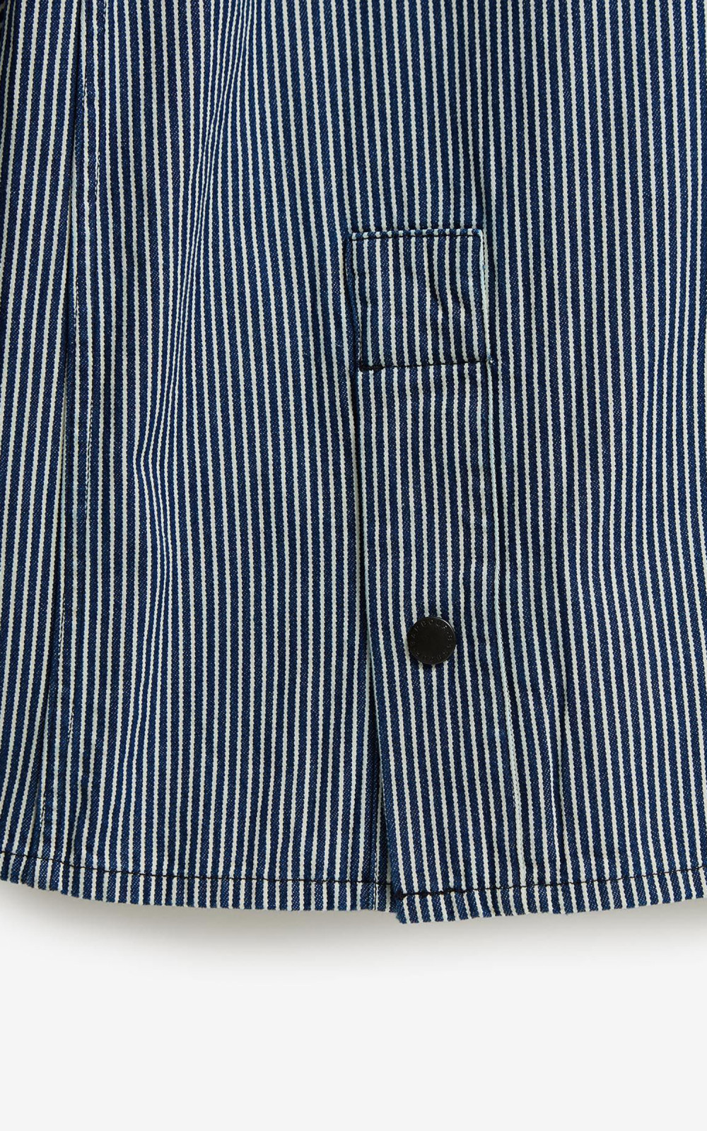 Barbour Striped Oversized Bedale Casual Jacket Indigo Stripe Barbour Striped Oversized Bedale Casual Jacket Indigo Stripe