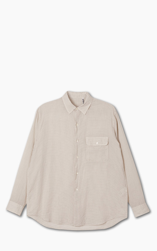 Kaptain Sunshine CPO Shirt White Pincheck