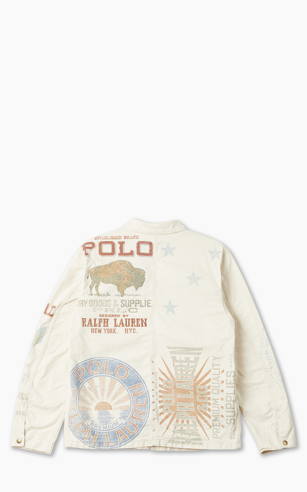 Polo Ralph Lauren Denim Graphic Painter Jacket Natural Multi