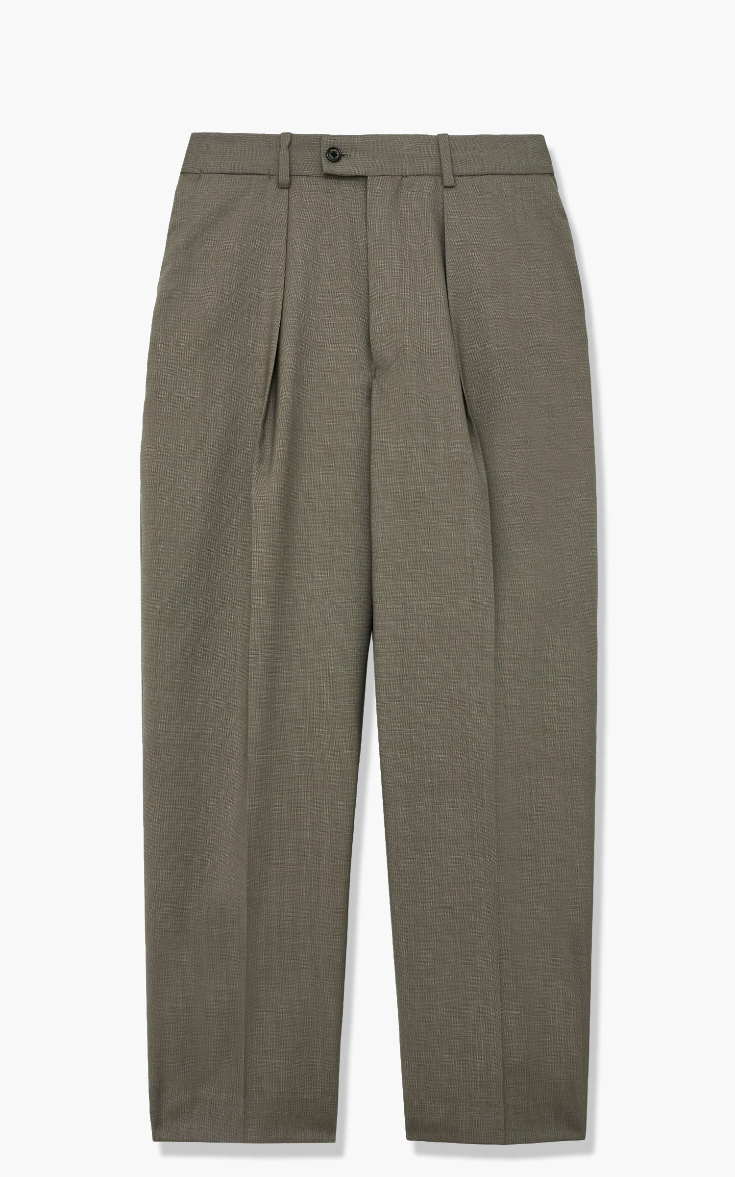 Markaware Organic Wool Tropical Classic Fit Trousers Greige Cultizm