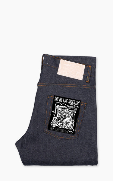 Naked &amp; Famous Denim Easy Guy Dia De Los Mueros Selvage Indigo 12.5oz