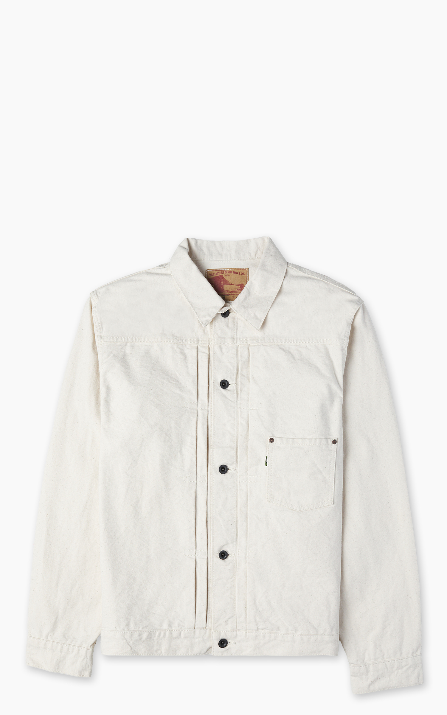 FOB Factory F2445 Cotton Duck Jacket Ecru | Cultizm