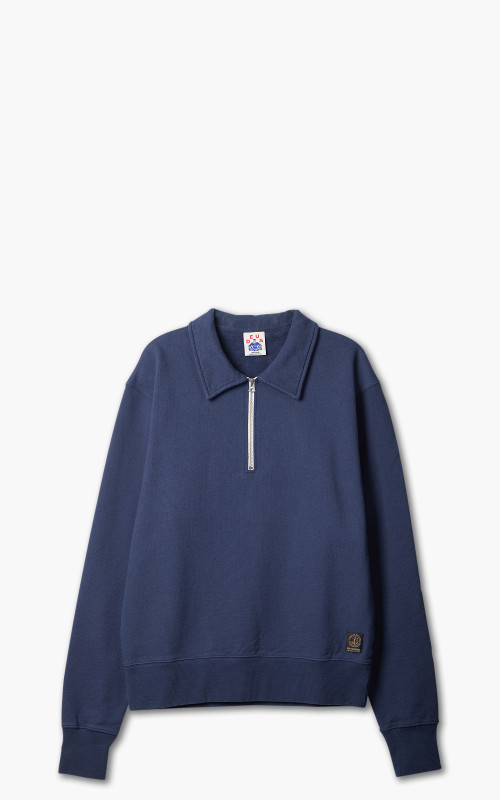 Deus Ex Machina Naval Zip Neck Navy