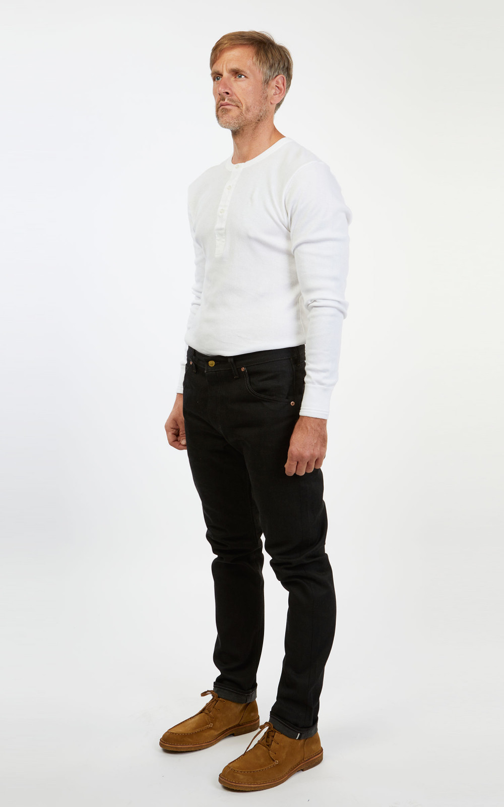 RRL High Slim Jeans Black Selvedge | Cultizm