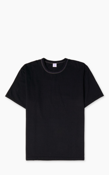 The Flat Head FN-THC-101 Plain T-Shirt Black