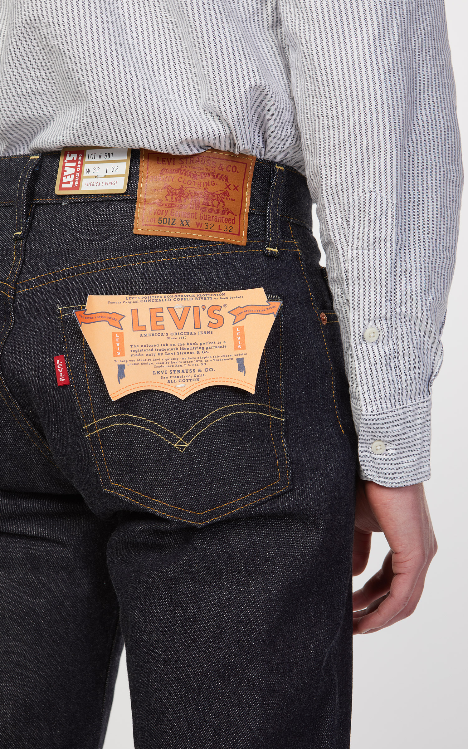 Vintage Clothing 1954 501 Jeans Rigid