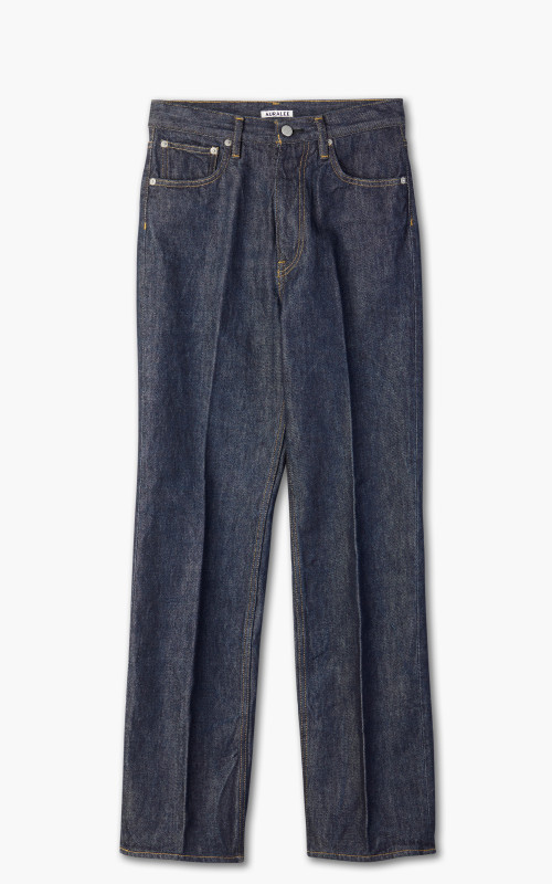 Auralee W Hard Twist Denim 5P Pants Indigo