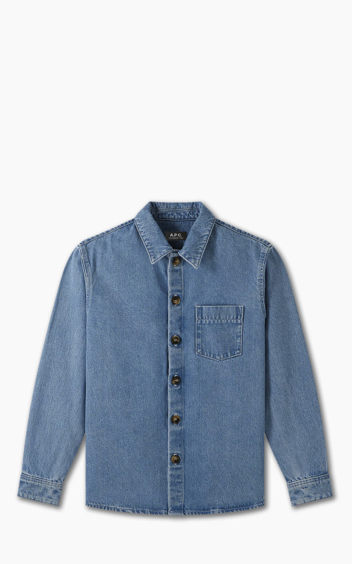 A.P.C. Victorio Overshirt Stonewashed Pale Blue