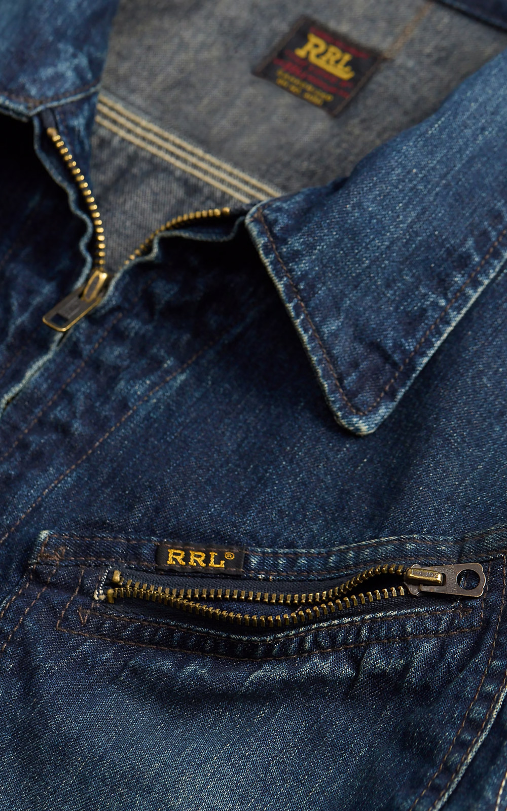 RRL Leyton Indigo Denim Jacket Leyton Wash Indigo | Cultizm