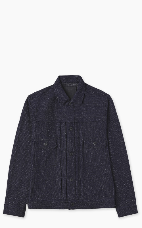 Japan Blue JBGJ1013 Type 2 Tweed Denim Jacket Dark Indigo 12oz