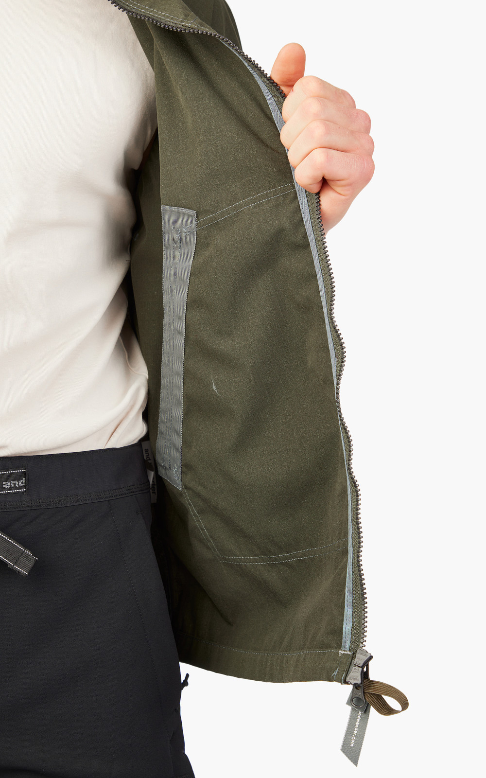 and wander Kevlar Hoodie Jacket Green | Cultizm