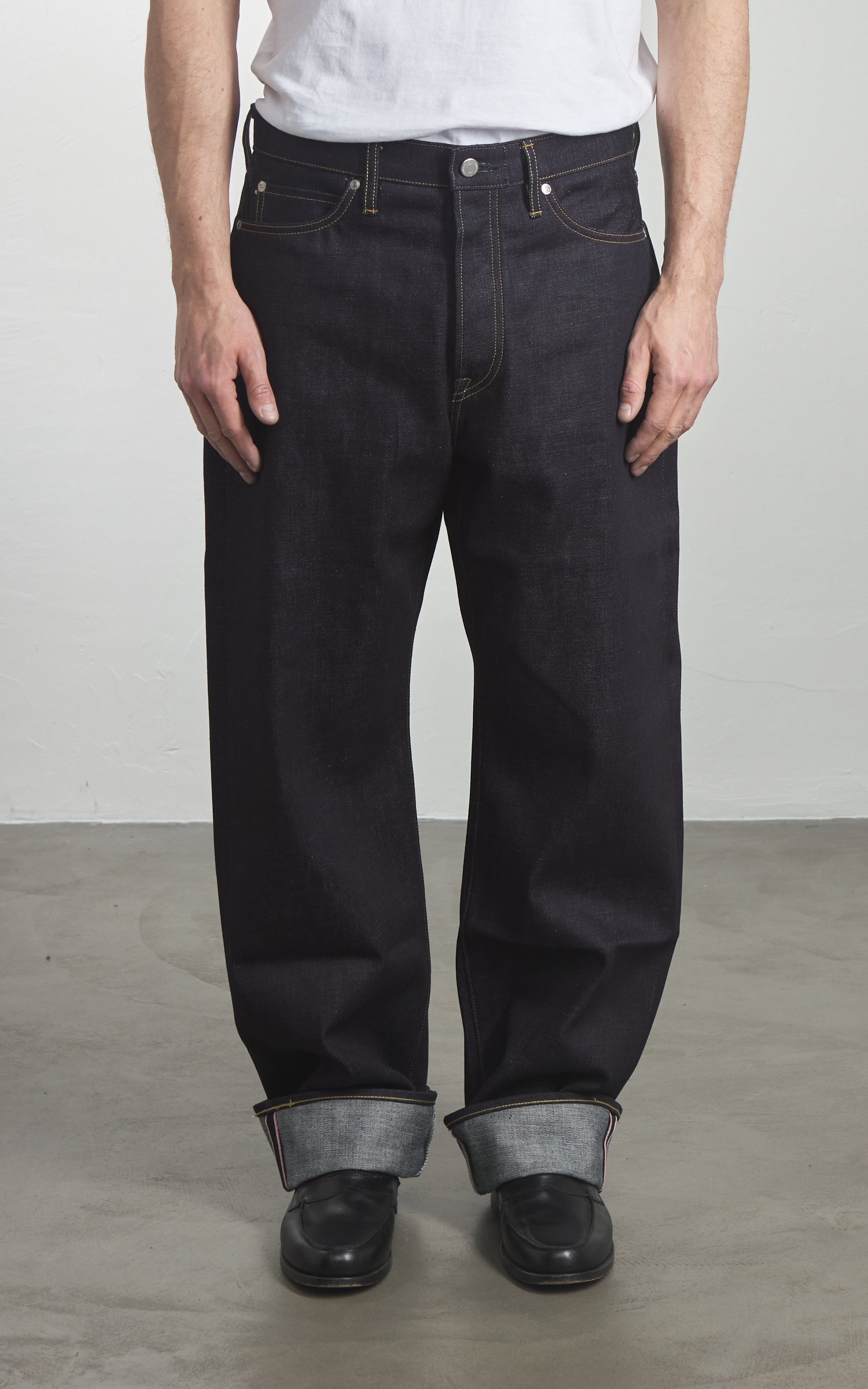 Momotaro Jeans MMJB0400 Classic Wide Denim Indigo 14.7oz