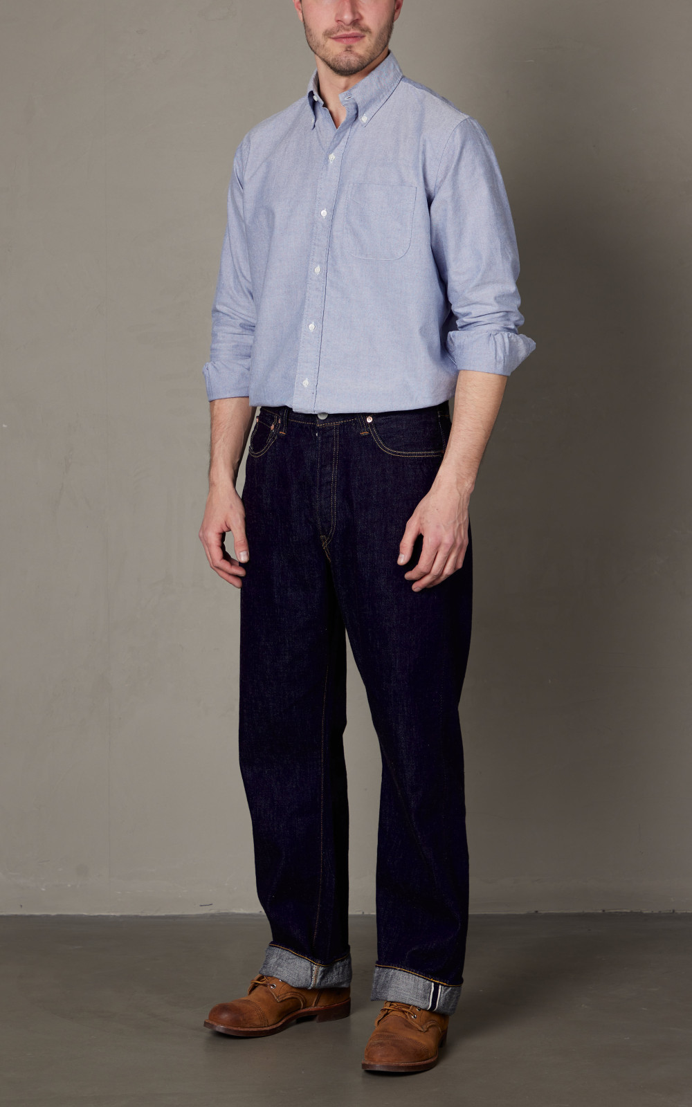 Fullcount 0105SSW Wide Selvedge Denim Super Smooth One Wash