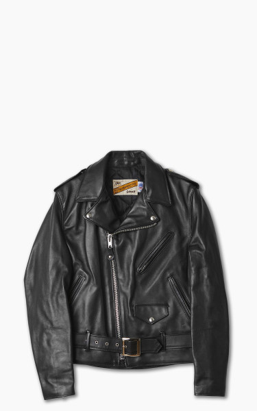 Schott NYC 613 One Star Perfecto Motorcycle Leather Jacket Black