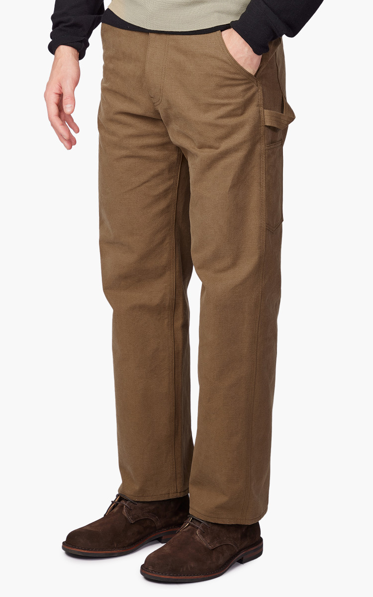 Auralee Washed Heavy Canvas Pants Brown | Cultizm