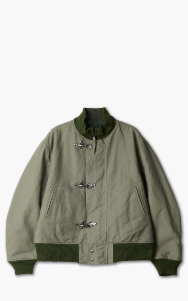 Engineered Garments Deck Jacket Cotton Double Cloth Olive