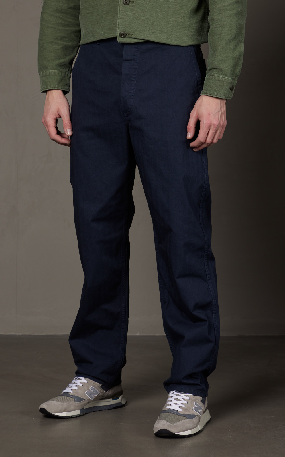 OrSlow French Work Pants HBT Navy | Cultizm OrSlow French Work Pants HBT Navy | Cultizm