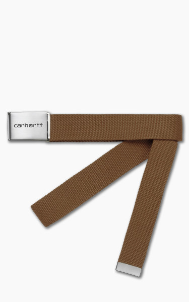 Carhartt WIP Clip Belt Chrome Deep H Brown