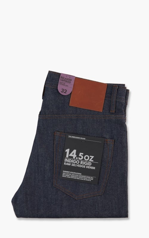 The Unbranded Brand UB601 Relaxed Tapered Fit Indigo Selvedge 14.5oz UB601