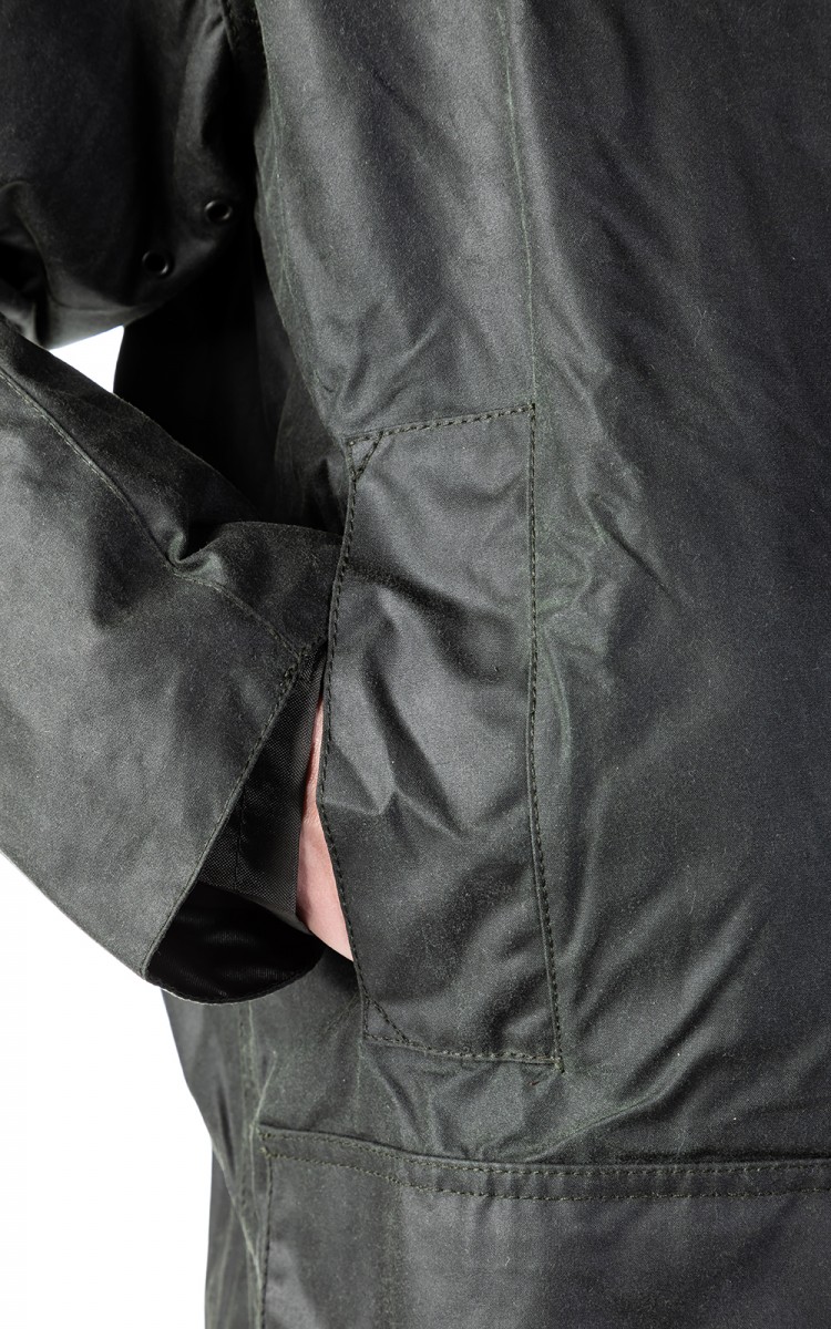 Border Wax Jacket in Sage | Barbour