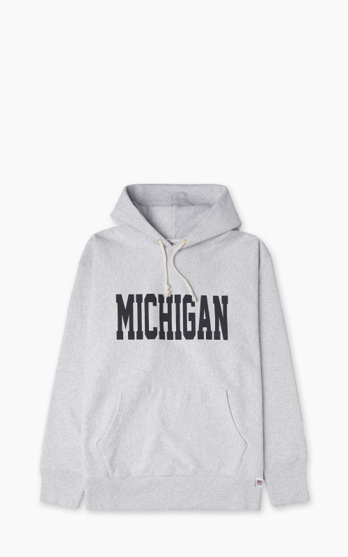 Houston U.S. Cotton R/V Hoodie Michigan Heather Grey
