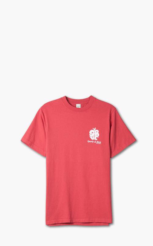 Sporty & Rich Apple T-Shirt Red
