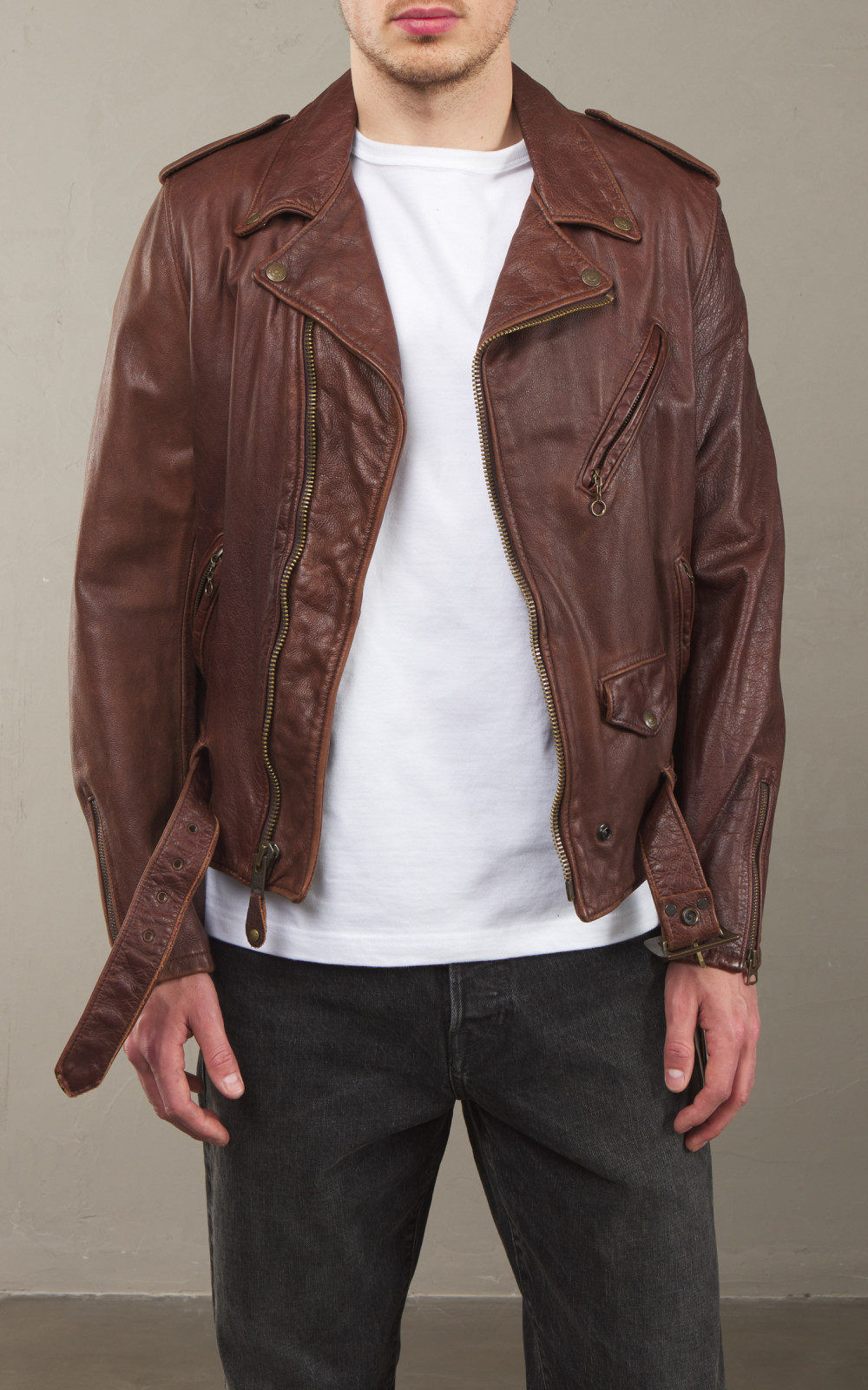 Schott NYC 626VN Vintaged Cowhide Perfecto Leather Jacket