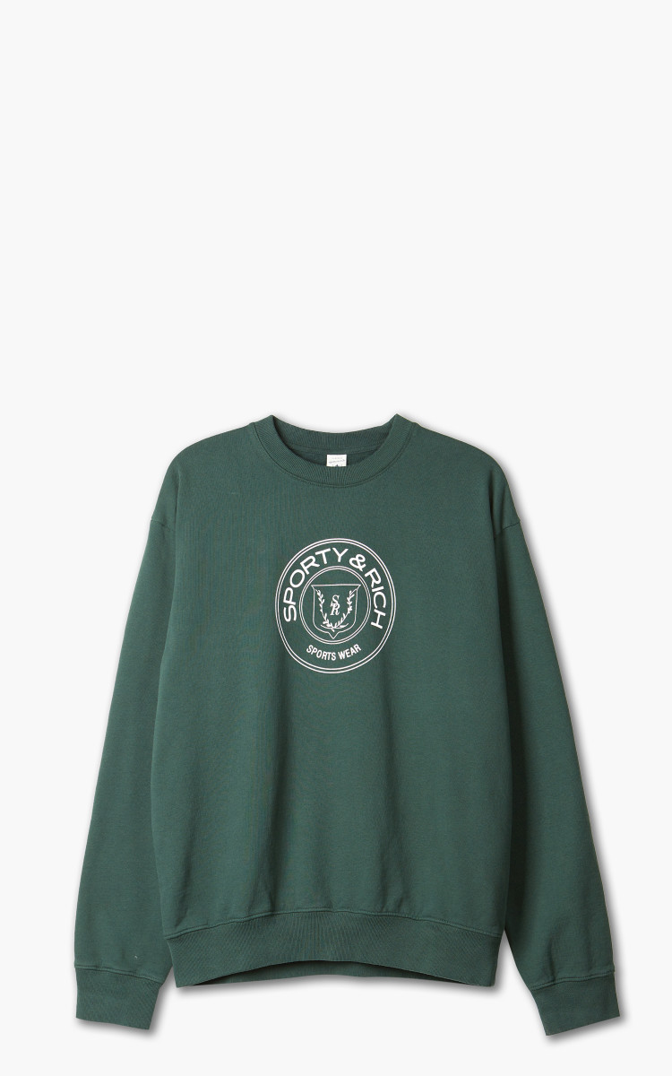 Sporty & Rich Monaco Crewneck Sweatshirt Red | BSTN Store