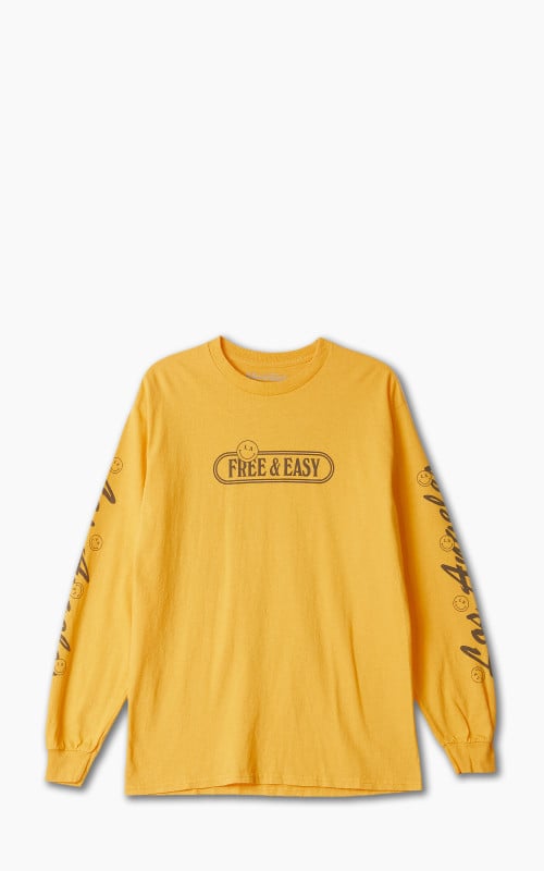Free & Easy Happiness L/S Tee Gold