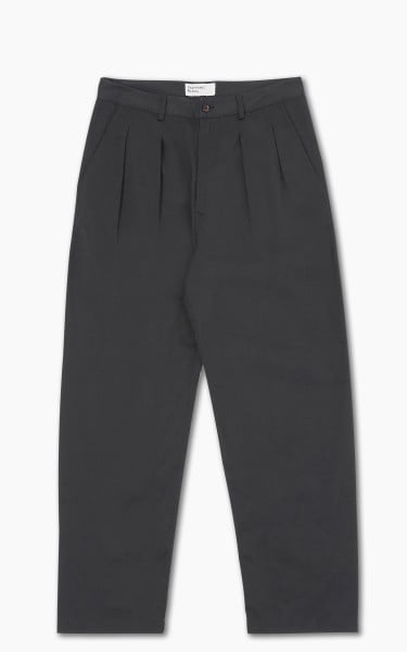 Universal Works Double Pleat Pant Twill Black