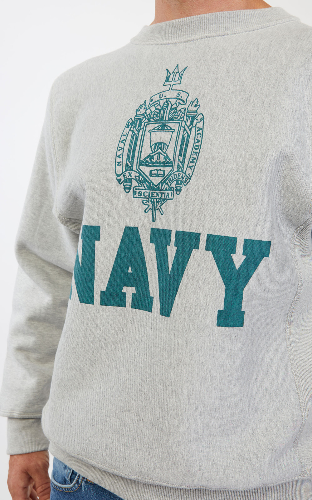 Warehouse & Co. 483 Navy Sweatshirt Heather Grey | Cultizm