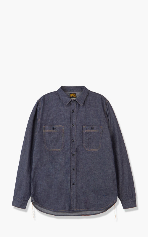 Benzak BWS-02 Utility Shirt LHT Selvedge Denim Indigo