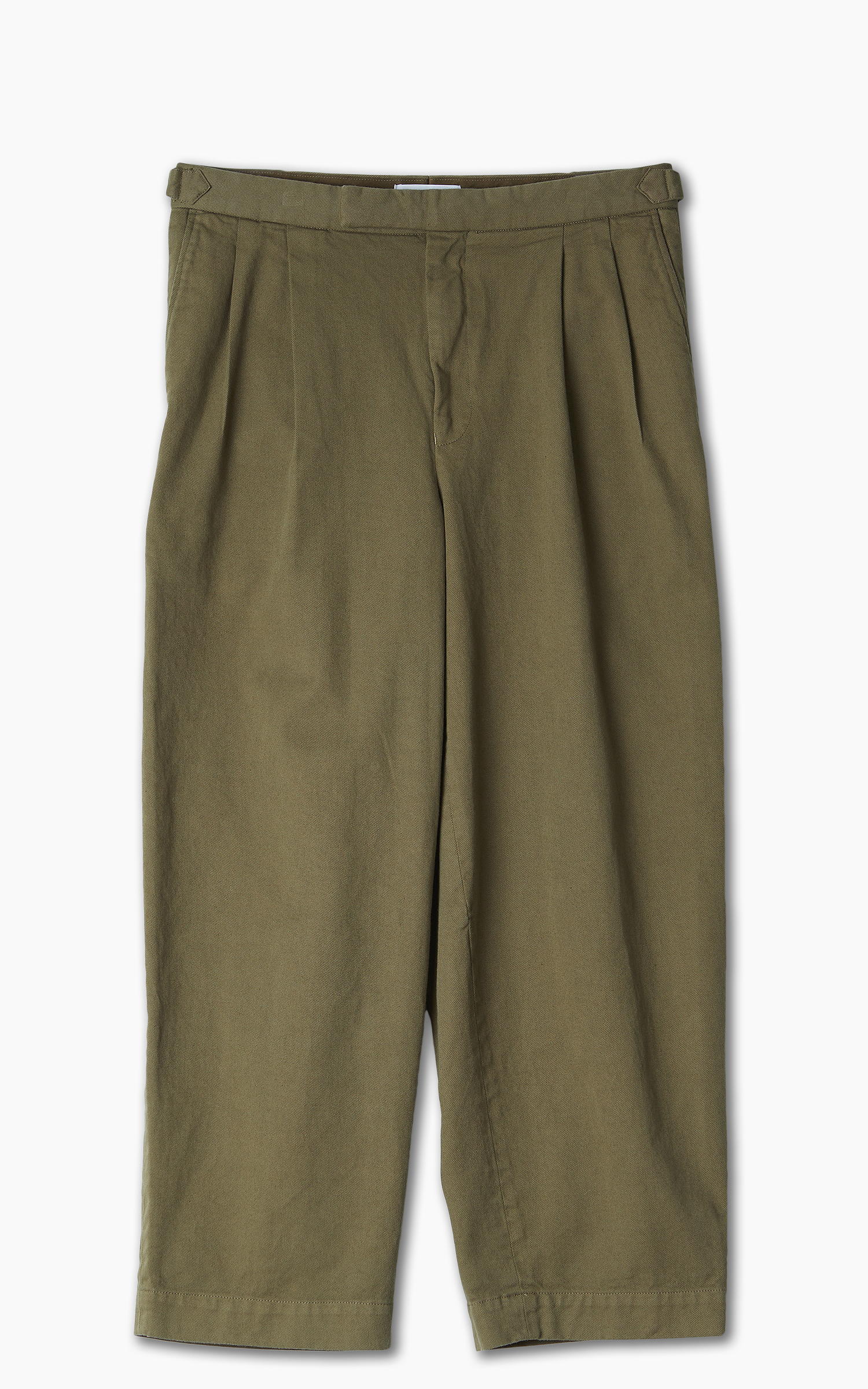 Markaware 'Marka' Officer Pants 2-Tuck Wide Khaki | Cultizm Markaware 'Marka' Officer Pants 2-Tuck Wide Khaki | Cultizm