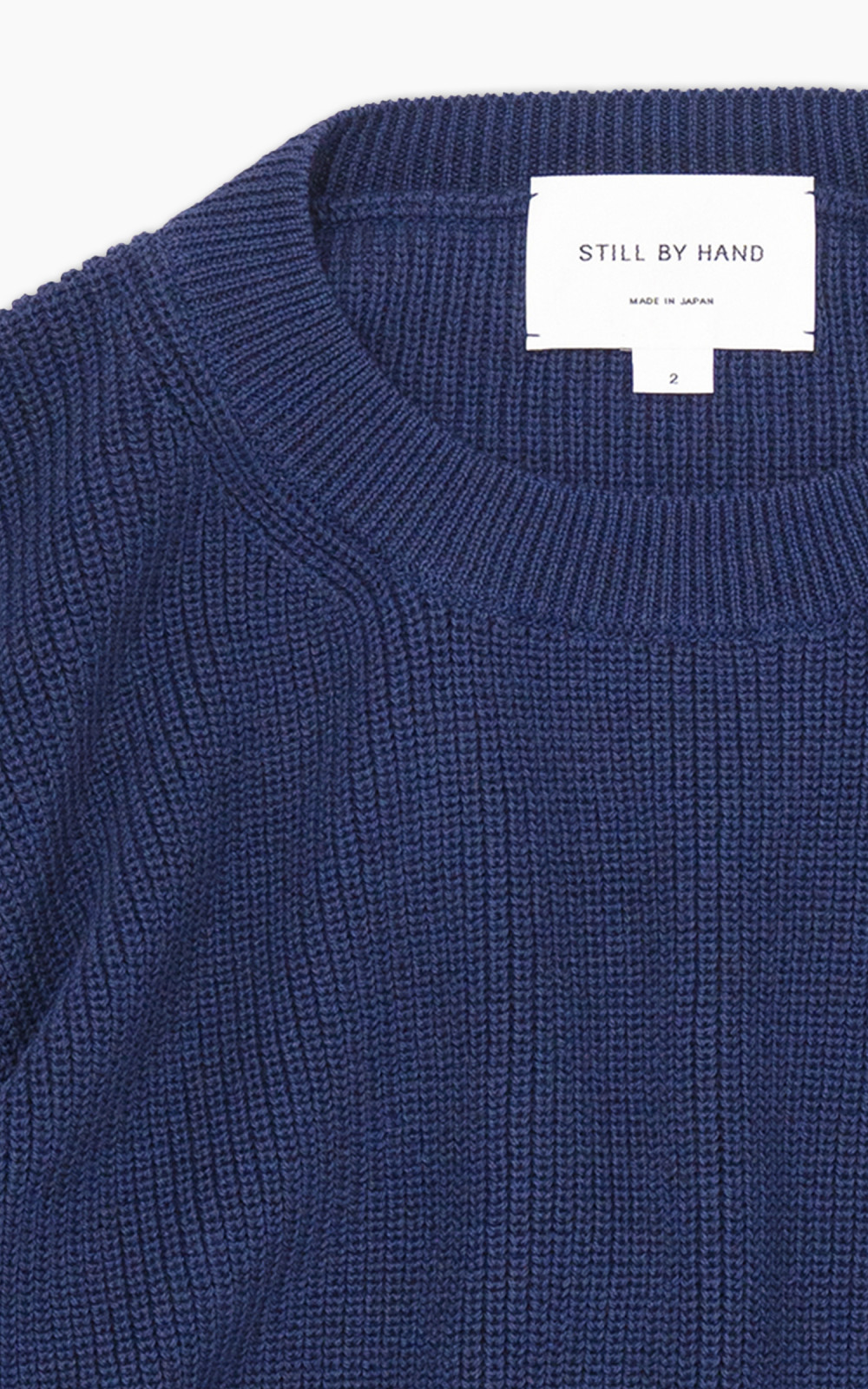Still By Hand Yak Mix Cotton Sweater Blue | Cultizm